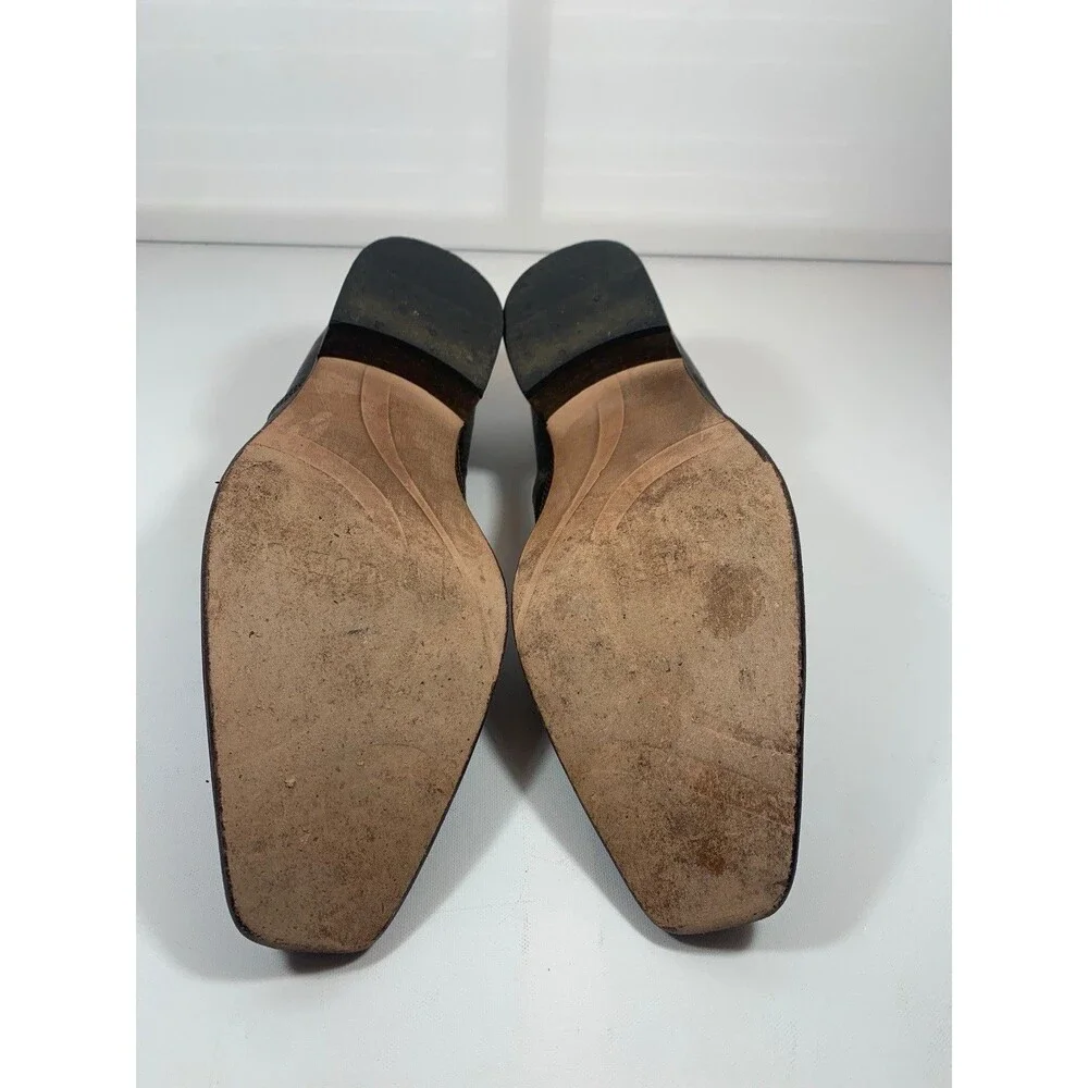 GUESS by Marciano ROY Men 10 M Brown Leather Slip On Loafers Dress Shoes Romania